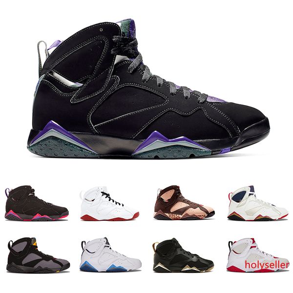 

2019 patta x 7 ray allen olympic 7s men breathable basketball shoes history of flight hare mens raptor sports sneakers 8-13