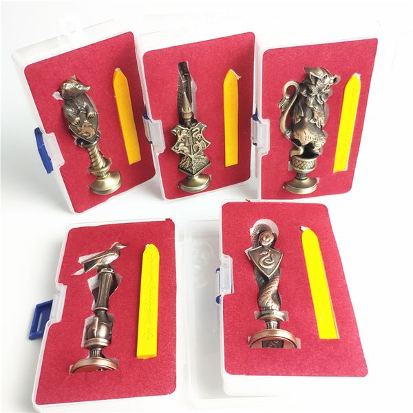 

5 tyle co play harry potter hogwart tamp wax eal tamp lytherin hufflepuff gryffindor letter eal prop chri tma gift l186