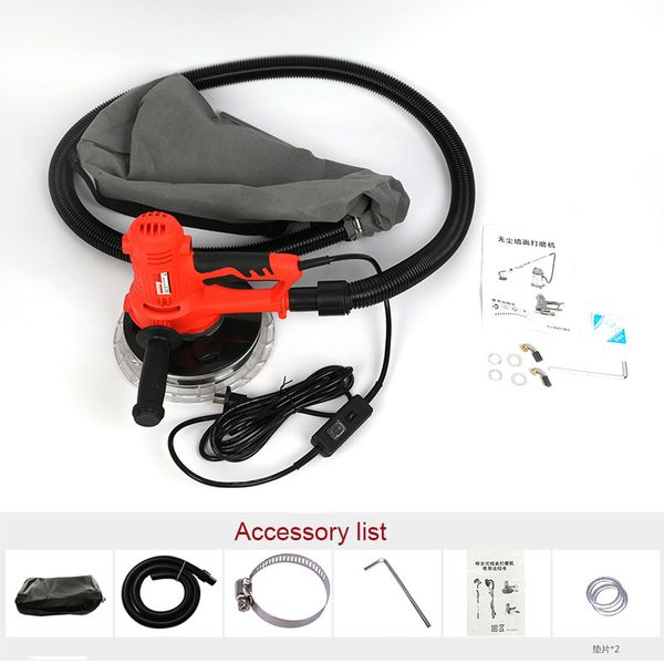 

electric led light wall putty polisher machine 220v sanding grinding machine