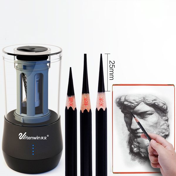 

tenwin art professional electric pencil sharpener usb charging automatic pencil sharpeners for kids stationery school supplies