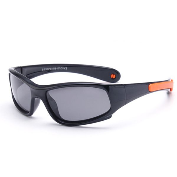 

2019 unbreakable kids polarized sunglasses boy girls fashion sun glasses children safety silicone eyewear candy color frame, White;black