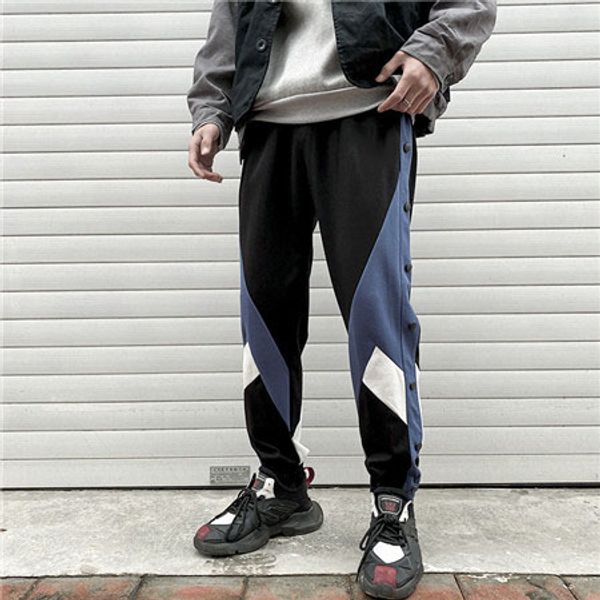 

2020 plus size designer mens sport pants luxury jogger pants new brand drawstring pants side stripe designer joggers 2020302t, Black