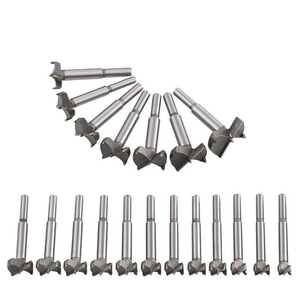 

19 piece wood drill bit (10-40 mm) drill bit set for flat bottom blind holes set for round shank wood tools