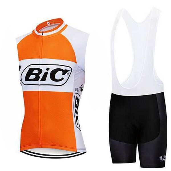 

2020 bic sleeveless cycling jersey set summer bike mtb pro team racing bicycle cycling clothing maillot ropa ciclismo hombre, Black;red