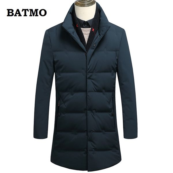 

batmo 2018 new arrival winter 90% white duck down jacket men,men's winter parkas,plus-size 98562, Black