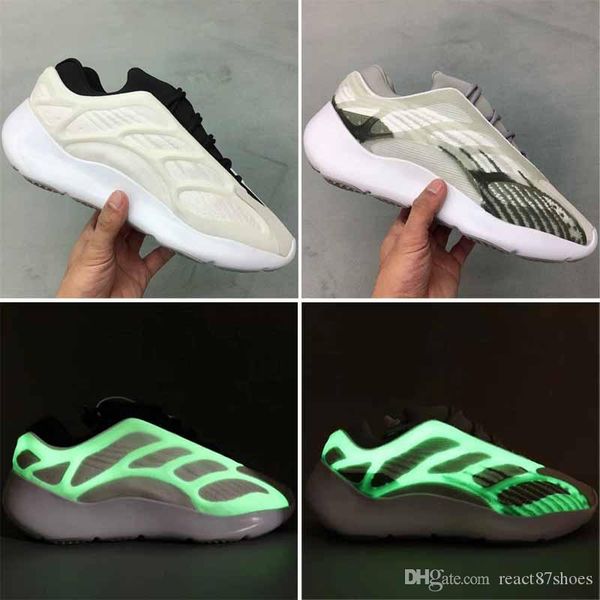 

new 700 v3 azael mens outdoor shoe womens fashion designer reflective 700v3 stone white sneakers casual shoes