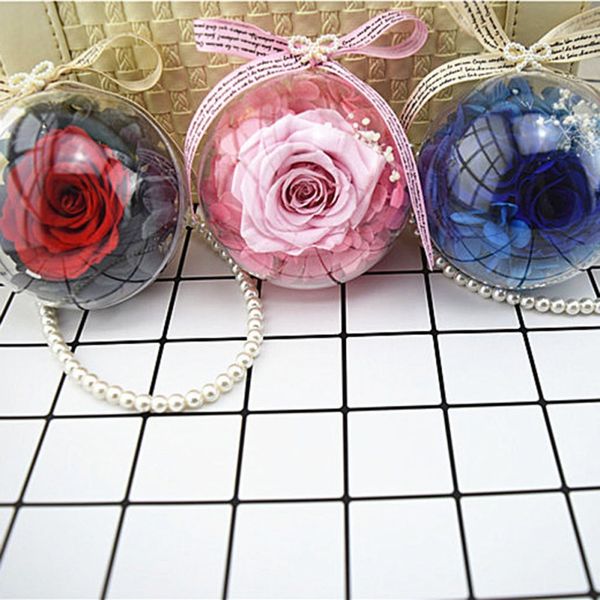 

car pendant bowknot glass flower car hanging ornament rear view mirror pendant accessories