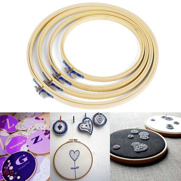 

4 pcs embroidery hoops frame set 17/21/24/27cm gq999, Black