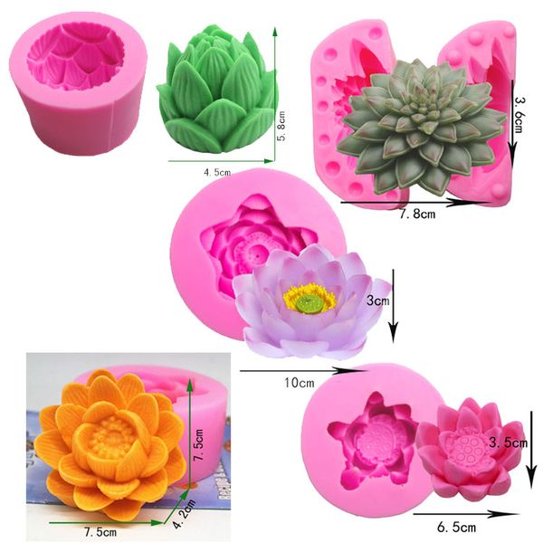 

tillwell lotus shape soap mold/handmade soap mold/silicone mold/soap die/silica gel die