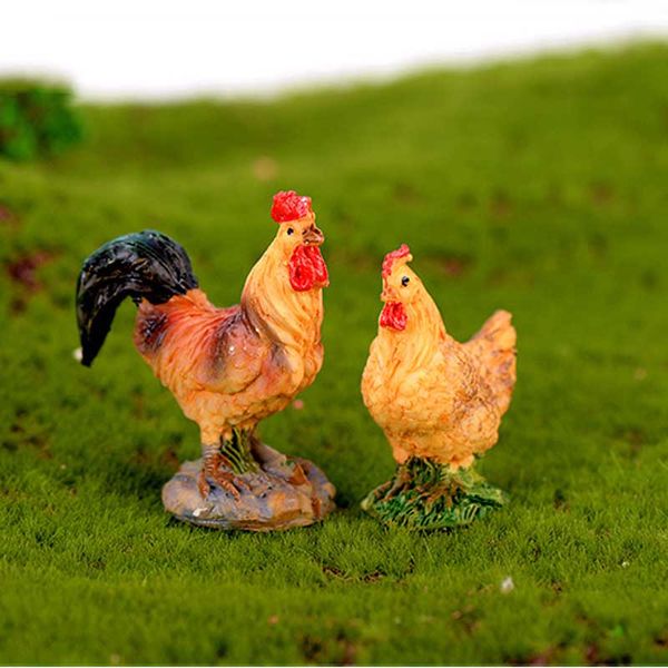2019 Home Accessories Rooster Han Chicken Breeds Terrarium Figurines Resin Craft Fairy Garden Miniatures Bonsai Tools Decor Zakka From Sohixu 6 03