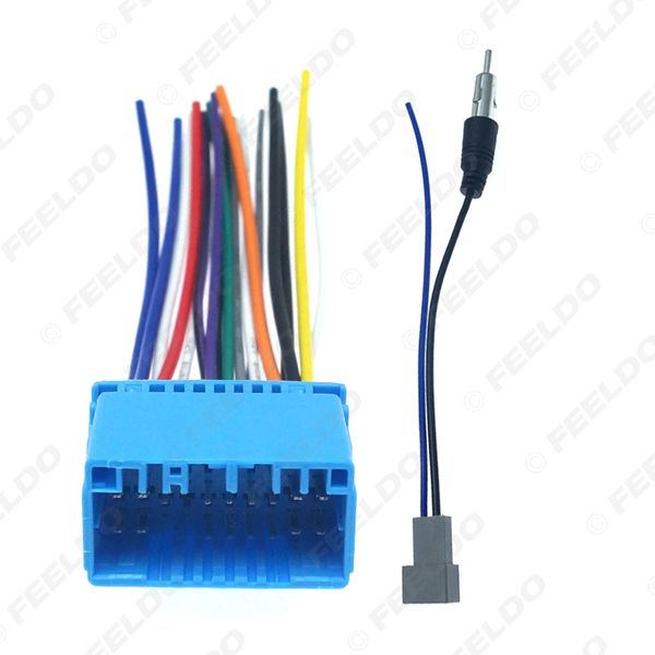 

car audio stereo head unit harness with radio antenna adapter cable for honda/acura/mazda/suzuki #1577