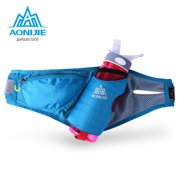 

aonijie sports waist packs running belt water belt pack marathon hydration with bottle 4 colors