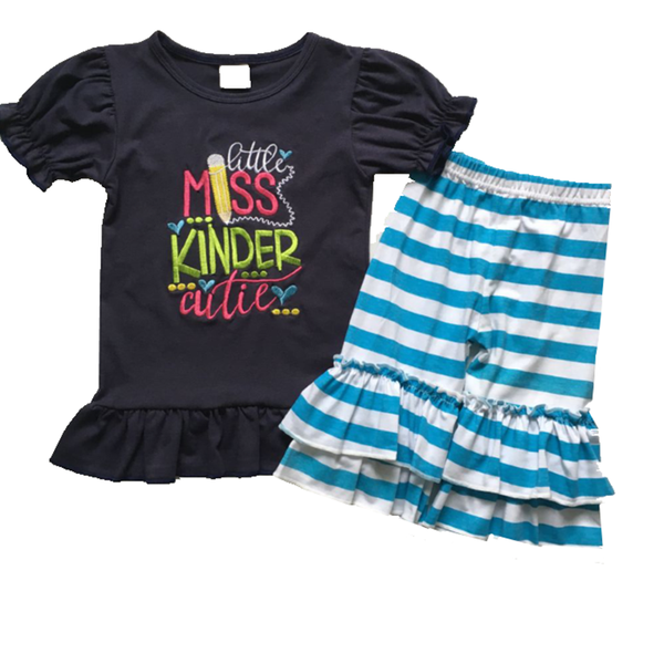 

2020 new summer childrens girls suits 2 pieces sets baby girls short sleeve and pants sets kids cotton boutique clothes, White