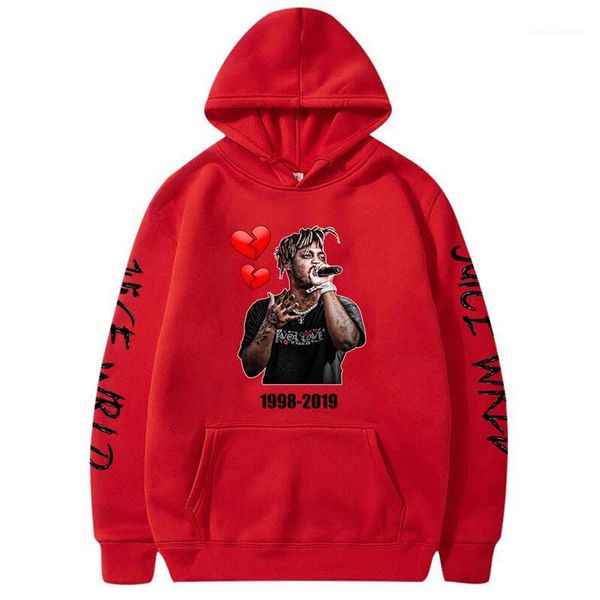 

fashion hip hop rapper 3d print homme pullover male clothing juice wrld men designer casual hoodies, Black