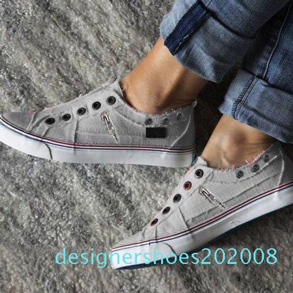 

women lady denim canvas breathable lace up casual shallow walking zapatillas plimsolls flattie flat board leisure shoes d08, Black