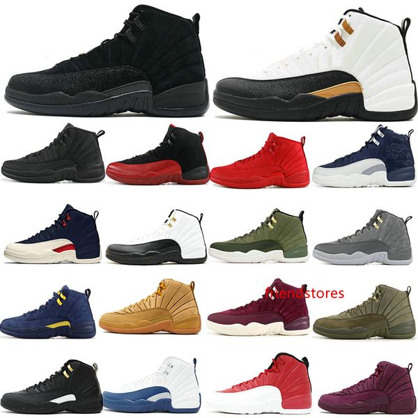 

12 12s mens basketball shoes 2019 michigan cny international flight game royal reverse taxi reptile designer shoes sport sneakers trainers