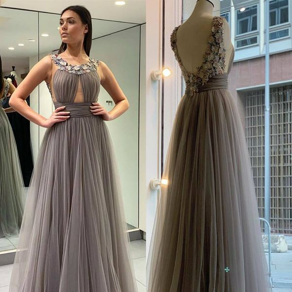 

bien savvy 2019 вечерние платья jewel шеи без рукавов линия тюль пром платье сексуальная спинки длина пола формальные платья партии, Black;red