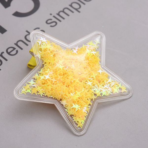 

cysincos shining kids girl cute hairpins acessories cartoon children clips baby girls transparent stars cute princess hair clips, Slivery;white