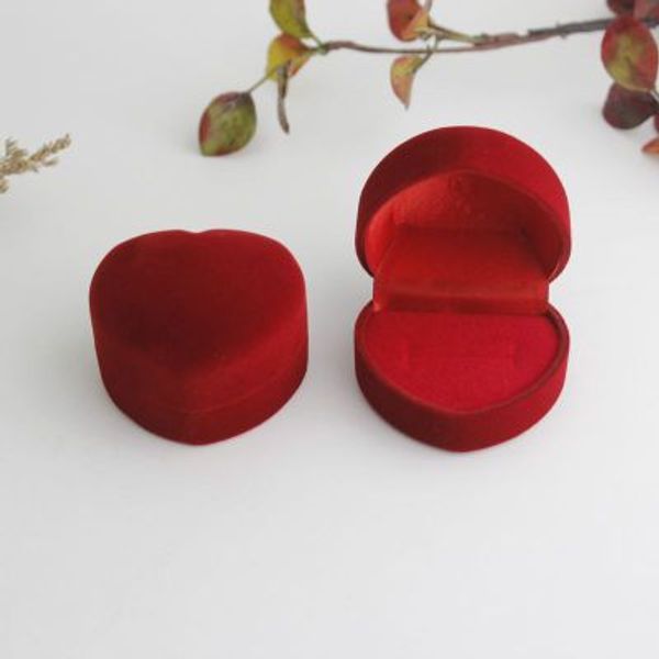 

heart ring box jewelry box jewelry gift box velvet display storage earrings stud earrings decoration wholesale
