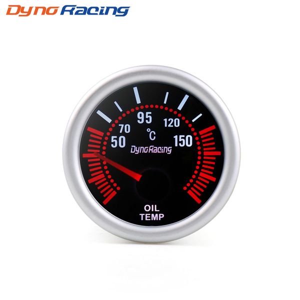 

dynoracing 2'' 52mm universal smoke lens digital oil temp temperature gauge 50-150c 12v led oil temp sensor car gauge