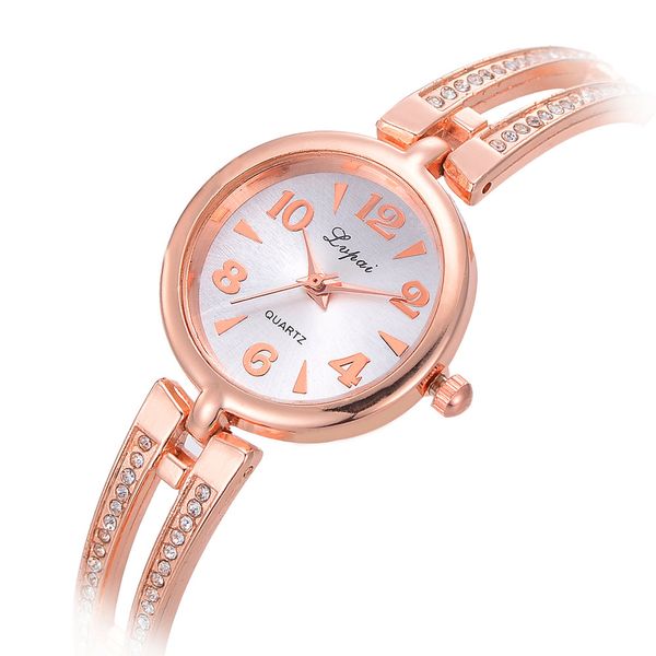 

ladies watch brand rhinestone watches women stainless steel quartz bracelet watch gold dress watches clock relogios, Slivery;brown