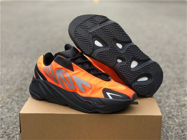 

authentic 700 orange fv3258 mnvn bone silver triple black phosphor running shoes man 3m reflective kanye west sports with original box
