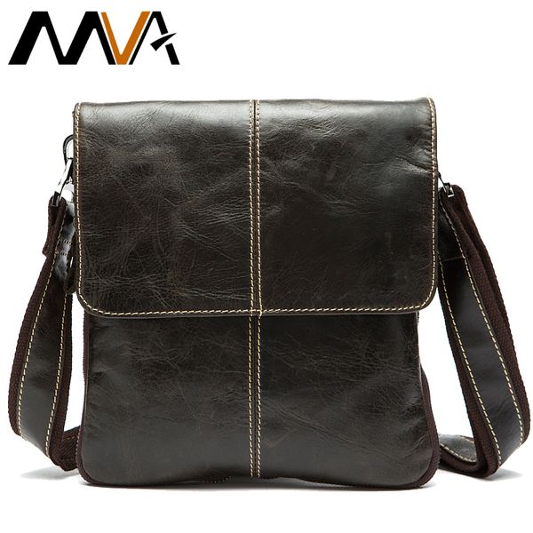 

mva men's shoulder bag for men oil leather small messenger bag men's genuine leather crossbody/males bags for men handbag