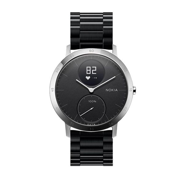 

stainless steel quick release wrist bands belt watch strap for nokia withings steel hr bmf88, Black;brown