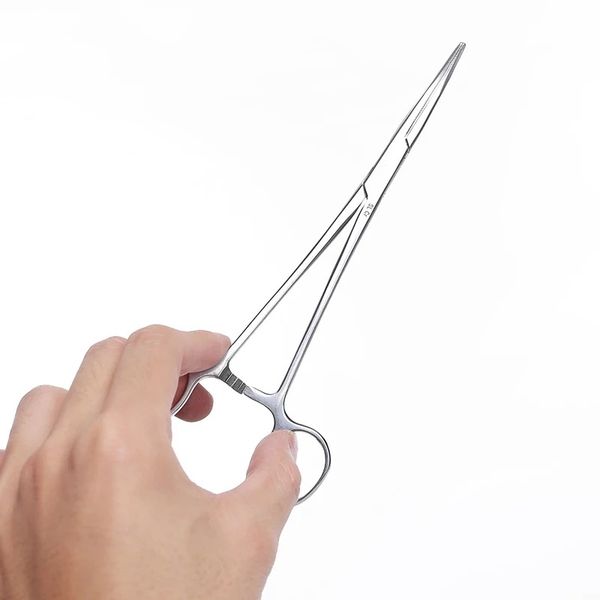 

stainless steel hemostatic clamp forceps surgical forceps surgical tool kit hemostat locking clamps forceps fishing pliers hv3n