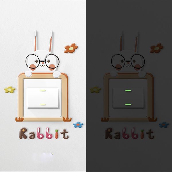 

switch protection cover luminous switch stickers wall stickers switch sets creative lights living room decoration set simple