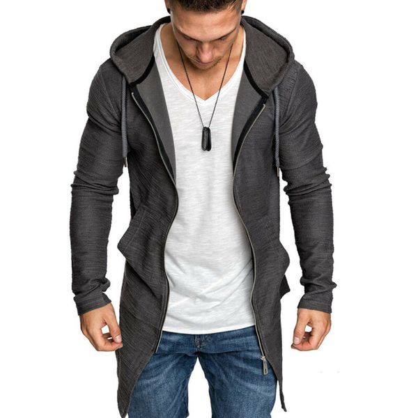 

men casual style jackets loose type solid pattern zipper closure dovetail decoration conventional cuff style, Black;brown