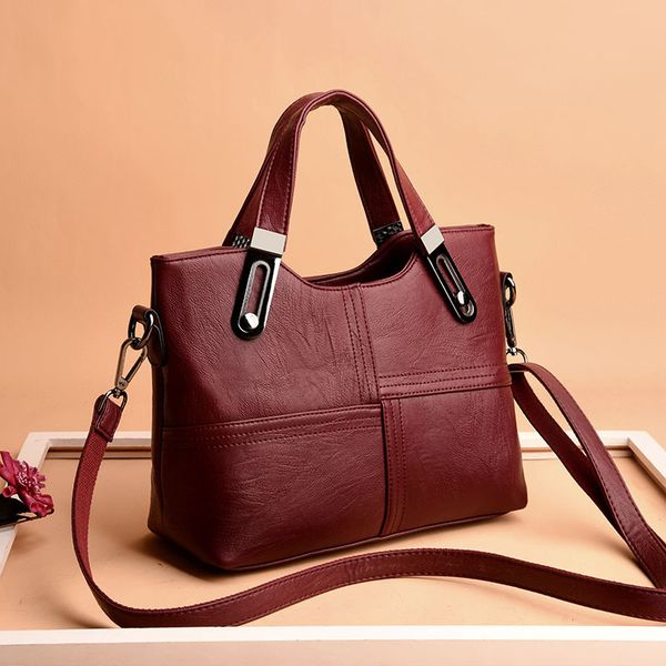 

2020 new pu soft leather handbags korean multifunctional messenger bag casual shoulder bag