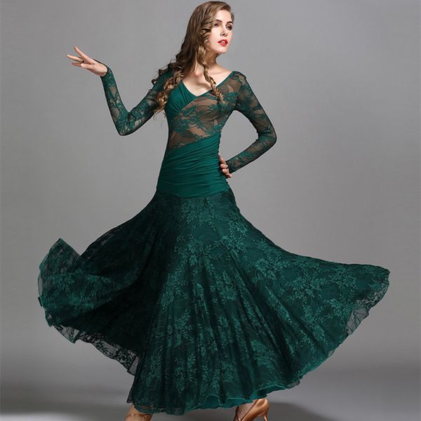 

waltz dress rumba smooth ballroom dresses standard social dress ballroom dance dresses for sale spanish costume flamongo lace, Black;red