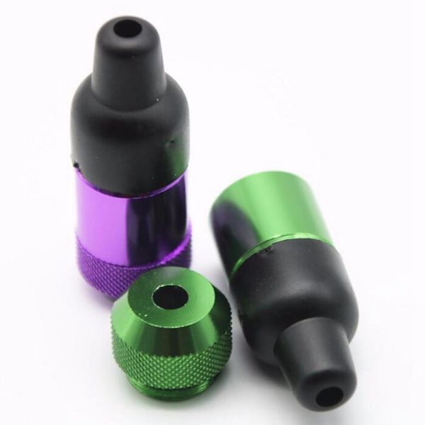 Tubi di tabacco per sigarette con bruciatore a olio in metallo colorato Cucchiaio da 55 mm Mini forma di capezzolo per fumare narghilè Tubi multi colori Tubo portatile