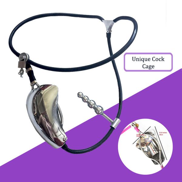

new version new design adjustable model-t chastity belt male chastity device bondage invisible pants stainless steel cock cage toys