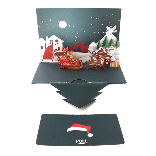 

3d christmas popup cards diy handmade,
