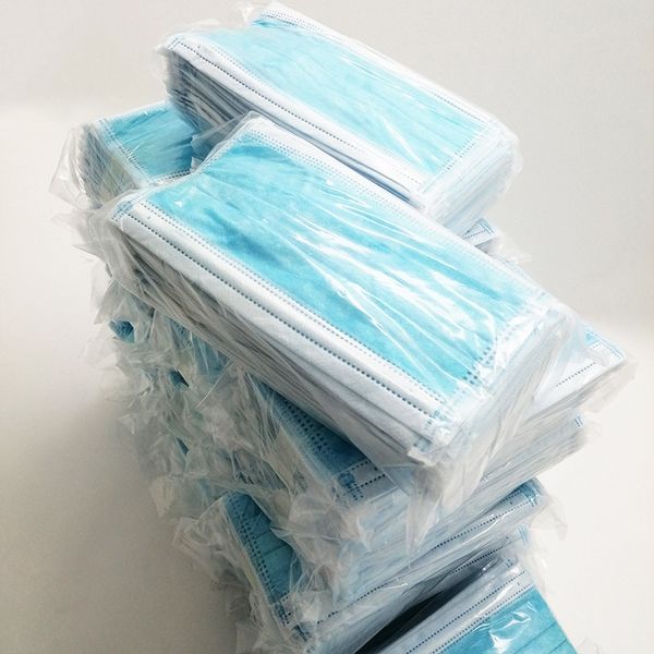 

dhl spot courier disposable mask / ffp2 50 pack masks 3 layers dustproof and haze braided elastic earhook salon masks