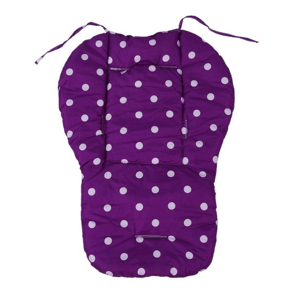 

thick baby infant stroller car seat pushchair cushion cotton cover mat purple