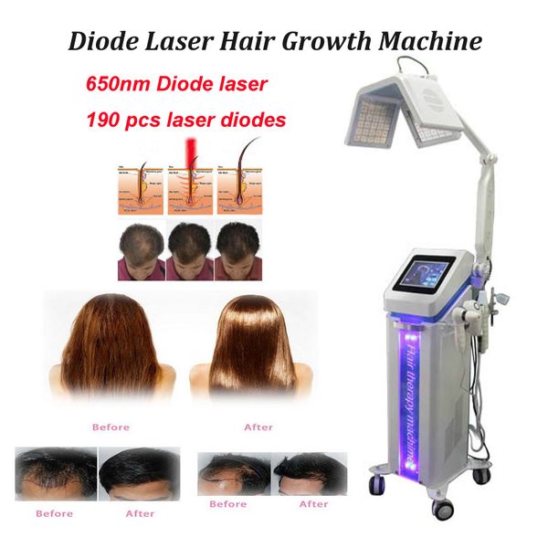 Máquina de crescimento de cabelo a laser para tratamento de queda de cabelo máquina laser de diodo 650nm