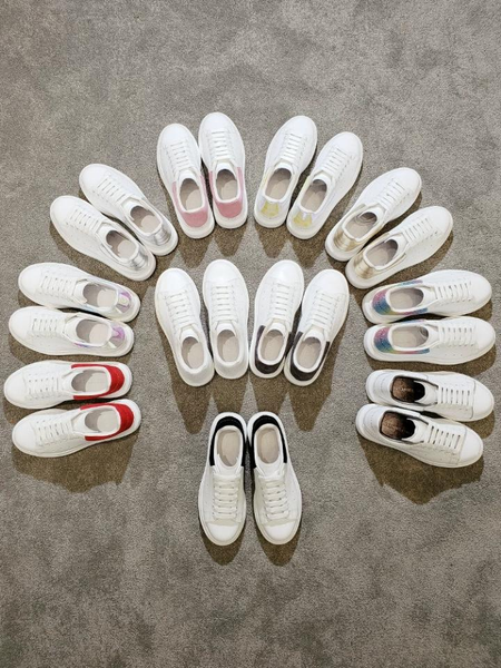 

2020 2019 r models men women fashion leather mqueen platform increase casual shoes mens chaussures low sneaker7c6a#, Black