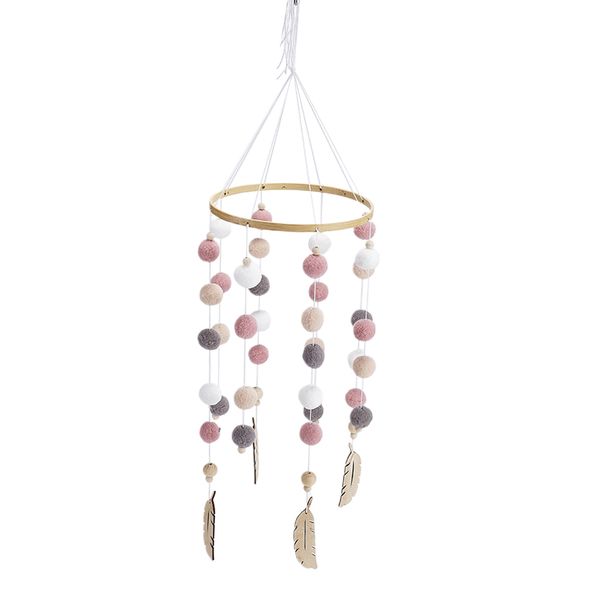 

round circle wood venonat wind chime kids room decor