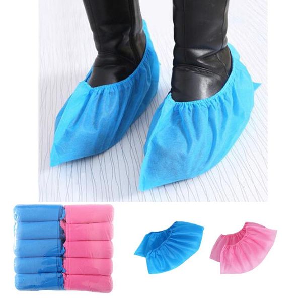 

disposable shoe covers non woven anti dust non slip home outdoor overshoes waterproof boot cover 100pcs pack rra3040