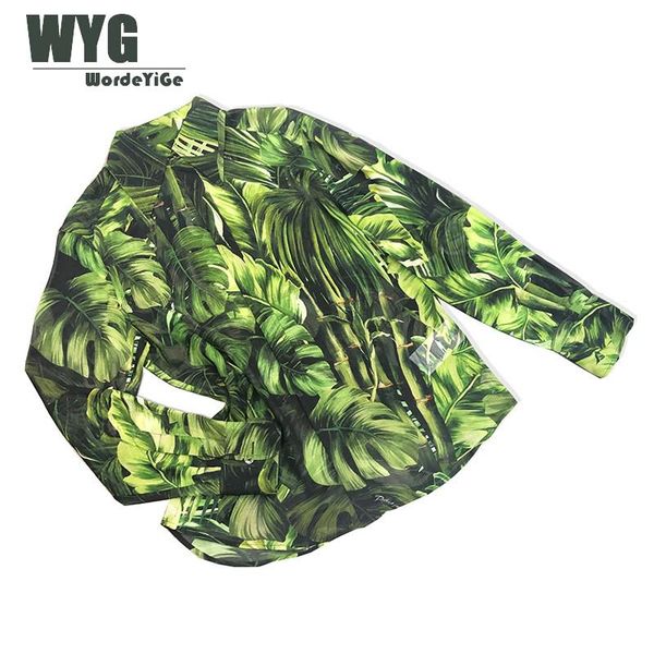 

luxury leaf elegant pure 2020 and branded silk spring new palm sleeve print long quality shirts runway shift blouses imblr