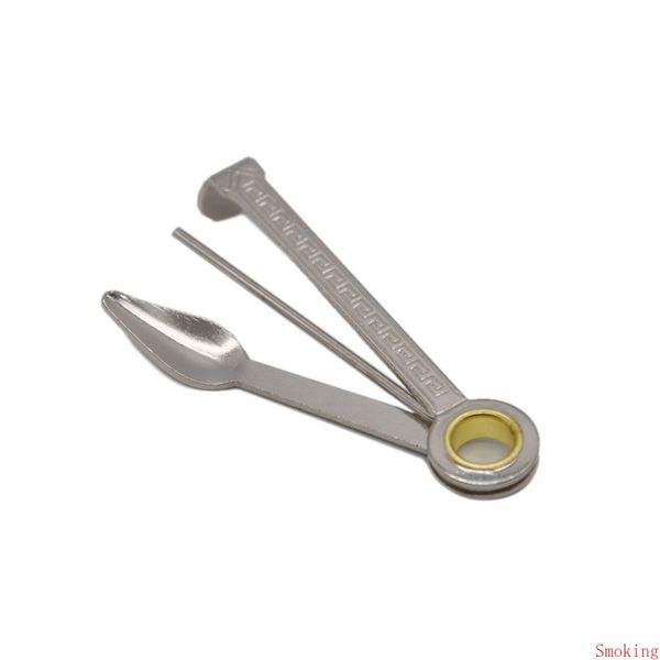 

Smoking Pipe Cleaner 3 in 1 Smoking Pipe Cleaning Tool Pick Metal Spoon Reamers Tamper Cigar Cutter Hookahs Shisha Knife Folding Kit DHL