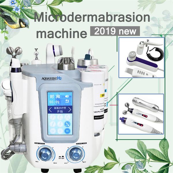 

portable 3 in 1 hydro microdermabrasion hydra facial deep cleaning bio microcurrent face lift skin tightening treatment spa beauty machine