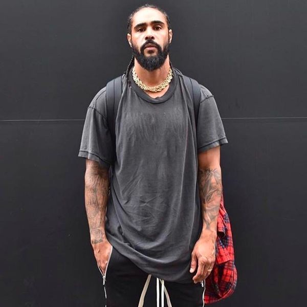 

19ss fear of god vintage washed t-shirt fog classic casual simple solid short sleeve highstreet hip hop men women summer tee hfymtx447, White;black