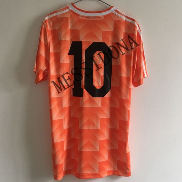 

1988 retro holland star van basten 12 gullit 10 maillot de foot soccer jersey camisa de futebol football shirt kit camiseta futbol maill, Black;yellow