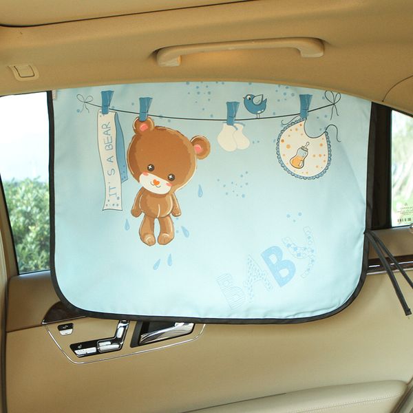 

car windshield car sun shade curtains cute cartoon styling rear side window sunshade protect window curtains 60cm*45cm