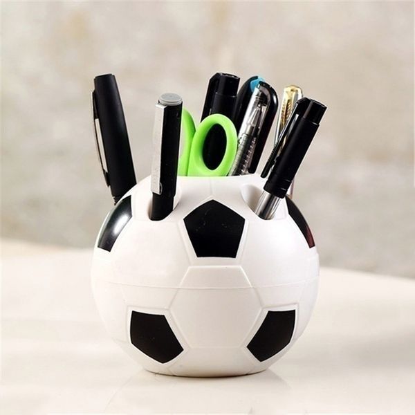

soccer shape tool supplies pen pencil holder football shape toothbrush holder deskrack table home decoration student gifts