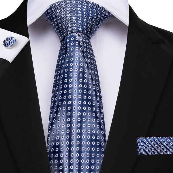 

hi-tie синие мужские галстуки платок запонки новый дизайн моды шелковые белые шейные галстуки для мужчин бизнес n-7147, Black;blue